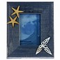 Blue Photo Frame with Seashells Motif 10X15