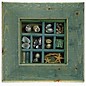 Green Maritime Picture with Shells, 15x15cm interior with 50mm frame