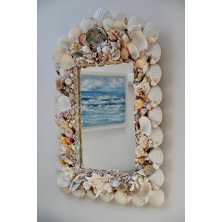 SEAURCO Large Assorted Shell Mirror