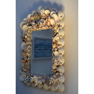 SEAURCO Large Assorted Shell Mirror