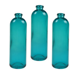 SEAURCO Set of 3 Green Bottles - Glass