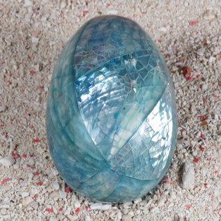 SEAURCO Mother of Pearl Seashell Easter Egg - Assorted Colours