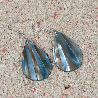 SEAURCO Seashell Earring - Polished Jade and Mother of Pearl