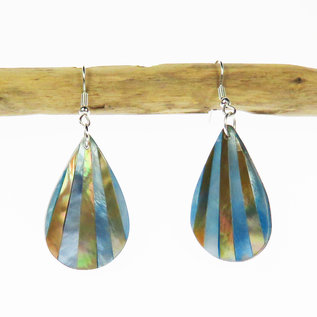 SEAURCO Seashell Earring - Polished Jade and Mother of Pearl