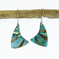 SEAURCO Seashell Earring - Polished Jade and Mother of Pearl