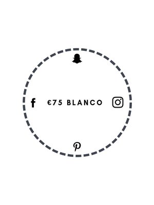 Blanco €75 Blanco €75