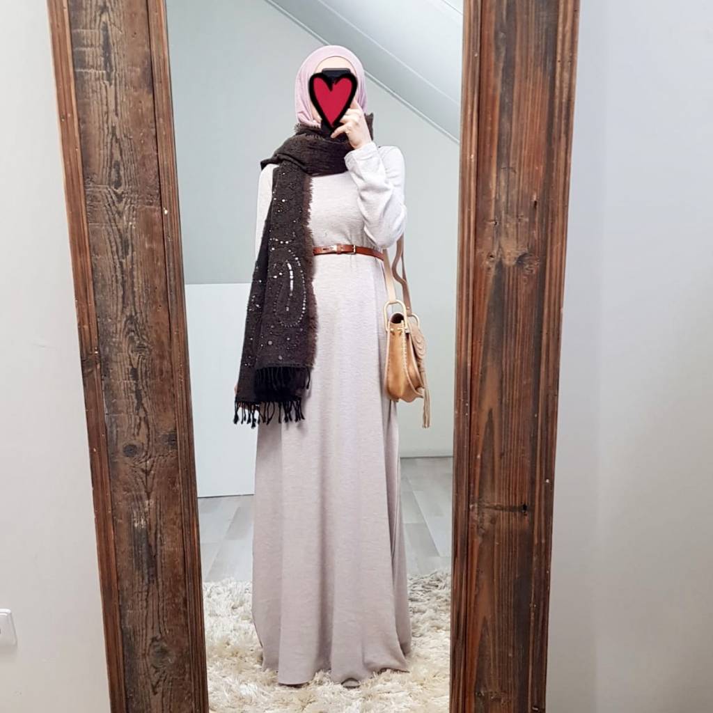 abaya sweater Lonio creme - le boutique