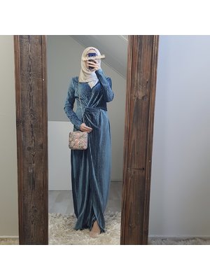 Feestjurk tuscany blauw