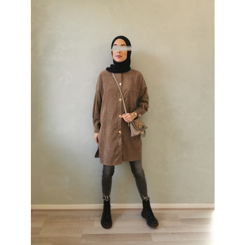 Curduroy blouse antelao bruin