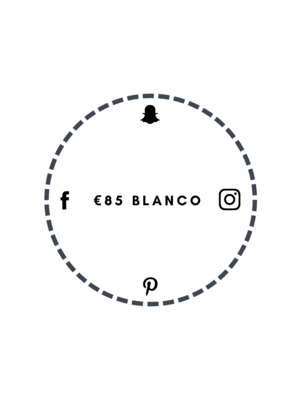 Blanco €85 Blanco €85