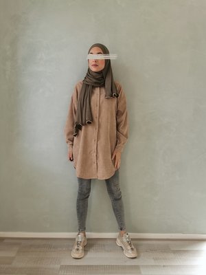 Ribbel blouse rapallo beige