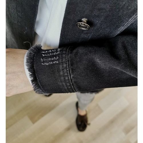 Spijker jas diano zwart