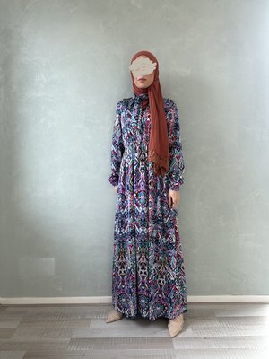 maxi jurk avoltri blue maxi jurk avoltri blue