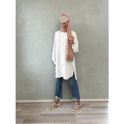 basic blouse alassio white basic blouse alassio white