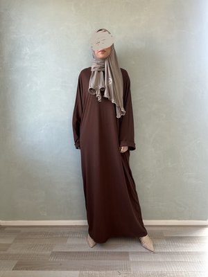 oversized abaya dozza brown oversized abaya dozza brown