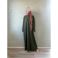 oversized abaya dozza army green