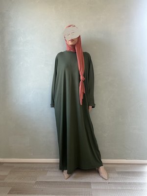 oversized abaya dozza army green oversized abaya dozza army green