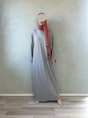 oversized abaya dozza shark grey oversized abaya dozza shark grey