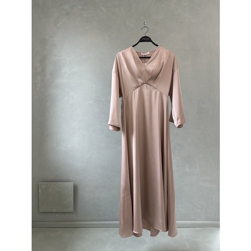 satin dress fumane beige satin dress fumane beige