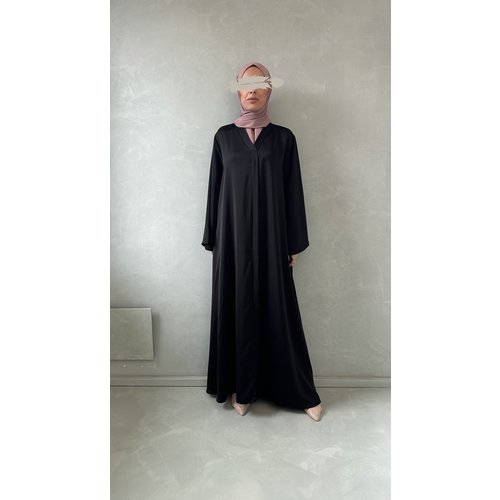 glossy abaya dress donna black glossy abaya dress donna black
