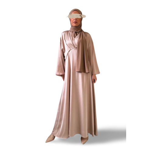 satin dress fumane beige satin dress fumane beige