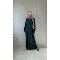 oversized abaya dozza dark green