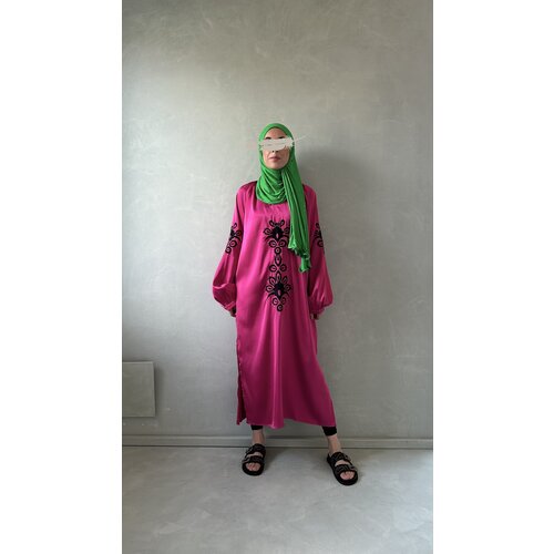 embroided tunic-dress sali fuchia embroided tunic-dress sali fuchia