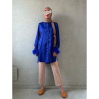 feather blouse tropia blue
