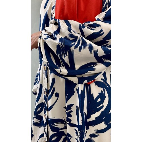 Maxi blouse mana blauw Maxi blouse mana blauw