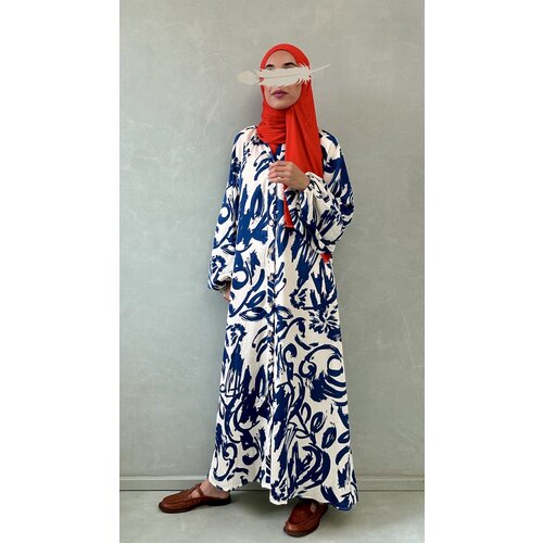 Maxi blouse mana blauw Maxi blouse mana blauw