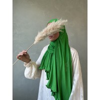 cotton jersey hijab sharjah grass green