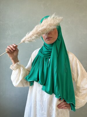 cotton jersey hijab sharjah teal green
