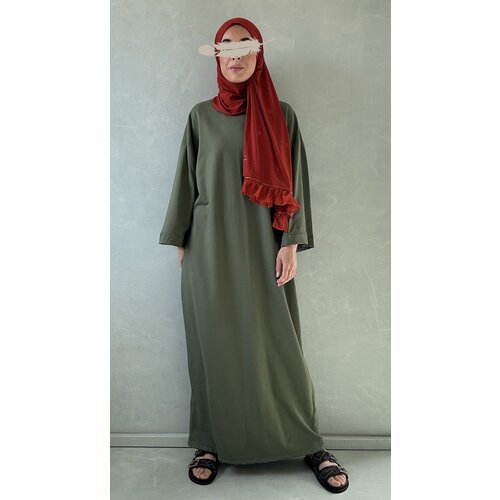 oversized tricot abaya army green oversized tricot abaya army green