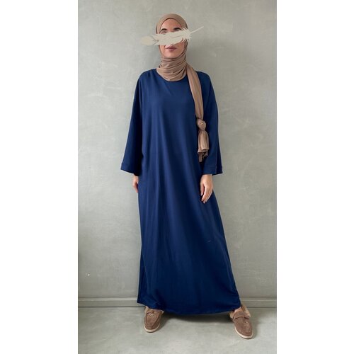 oversized tricot abaya navy oversized tricot abaya navy
