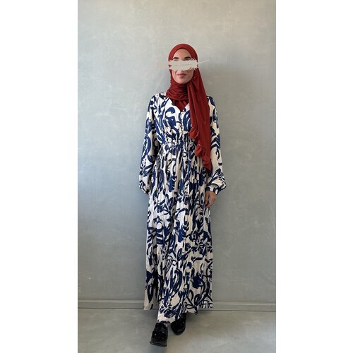 plisse dress aversa blue