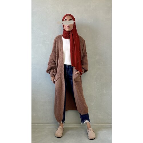 knitted cardigan classico l-brown knitted cardigan classico l-brown