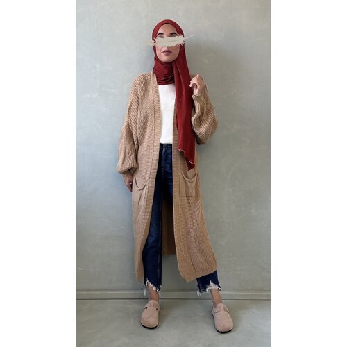 knitted cardigan classico camel knitted cardigan classico camel