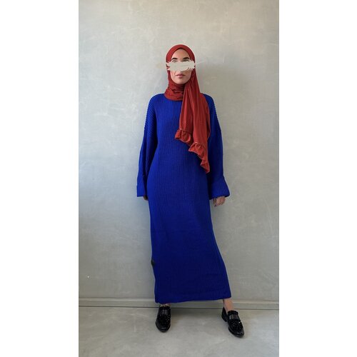 knitted dress diano royal blue knitted dress diano royal blue