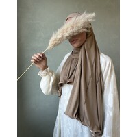 cotton jersey hijab fujairah cappucino
