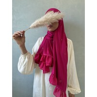 cotton jersey hijab ajman fuschia