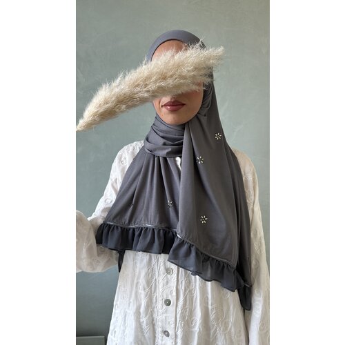 cotton jersey hijab ajman d-grey