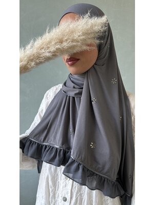 cotton jersey hijab ajman d-grey
