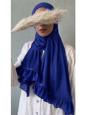 cotton jersey hijab ajman royal blue
