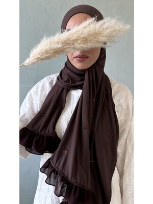 cotton jersey hijab ajman choco brown