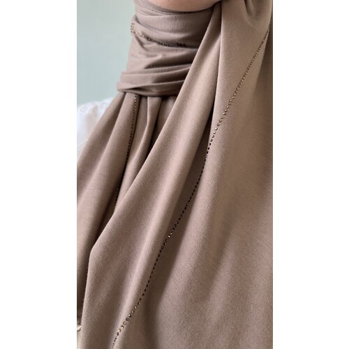 cotton jersey hijab dubai brown