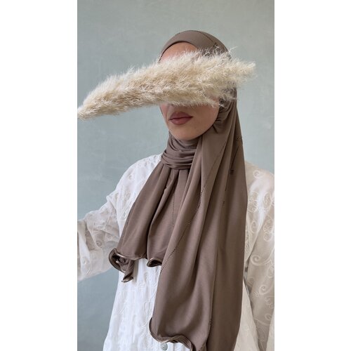 cotton jersey hijab dubai brown