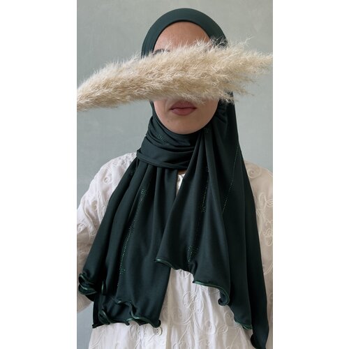 cotton jersey hijab dubai d-green cotton jersey hijab dubai d-green