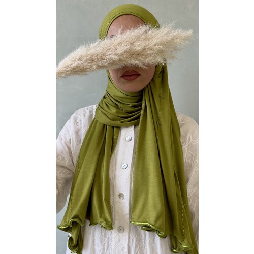 cotton jersey hijab dubai mustard green cotton jersey hijab dubai mustard green
