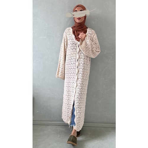 crochet cardigan breio l-beige crochet cardigan breio l-beige