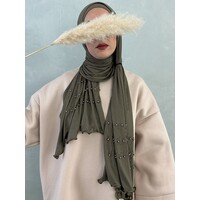 cotton jersey hijab abu dhabi bravo brown/green